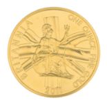 (94296) A Brittania gold coin.