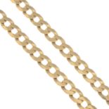 (54281) A 9ct gold curb-link chain.