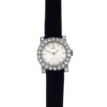 A lady's diamond watch.