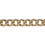 (54259) A 9ct gold curb-link bracelet.