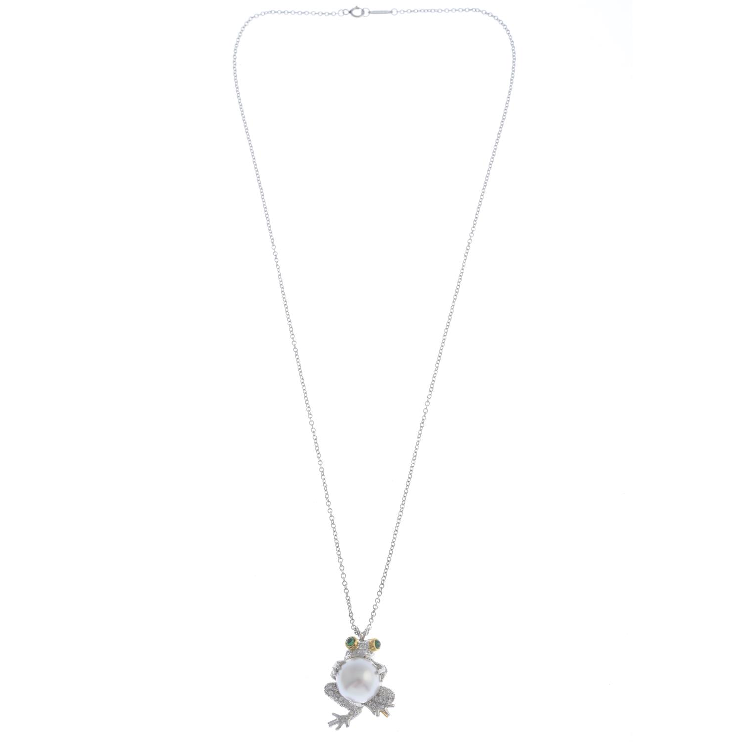 TIFFANY & CO. - a diamond and gem-set pendant. - Image 2 of 3