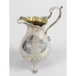 An early Victorian silver cream jug,