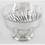 An Edwardian silver footed bowl,