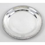 A Victorian silver plate,