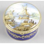 A Lynton bone china trinket box of circular form,