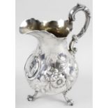 A mid-Victorian silver cream jug,