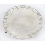 A George II small silver salver,