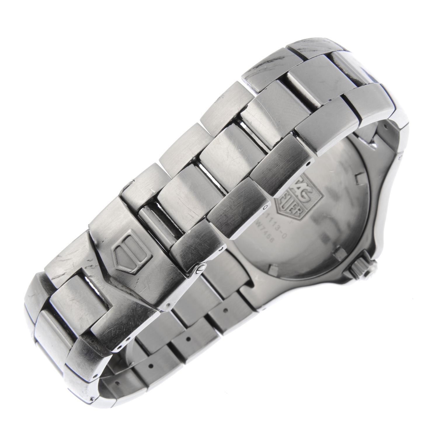 TAG HEUER - a gentleman's Kirium bracelet watch. Stainless steel case with calibrated bezel. Refe