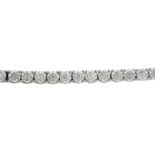 A diamond bracelet.