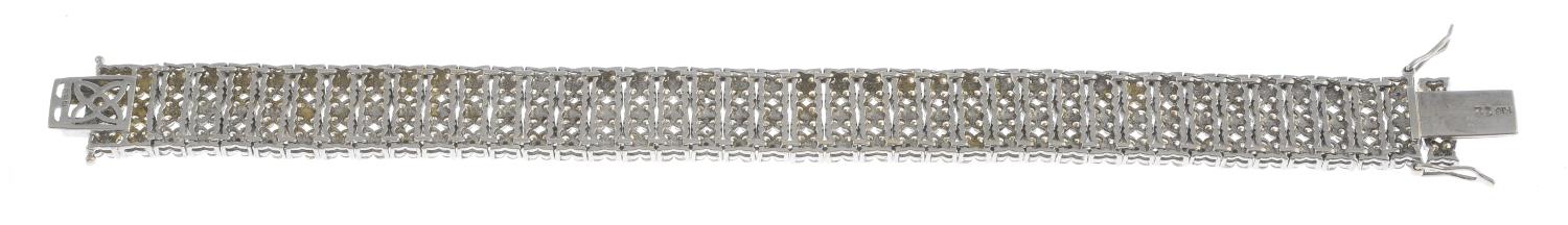 A 14ct gold diamond bracelet. - Image 3 of 3