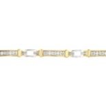 A diamond bracelet.