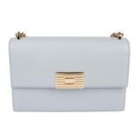 RALPH LAUREN - a pale blue leather handbag.