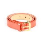 LOUIS VUITTON - a red Vernis Phoenix belt.