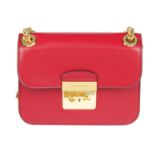 MICHAEL KORS - a red Sloan crossbody handbag.