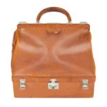 HERMÈS - a vintage leather doctor bag.