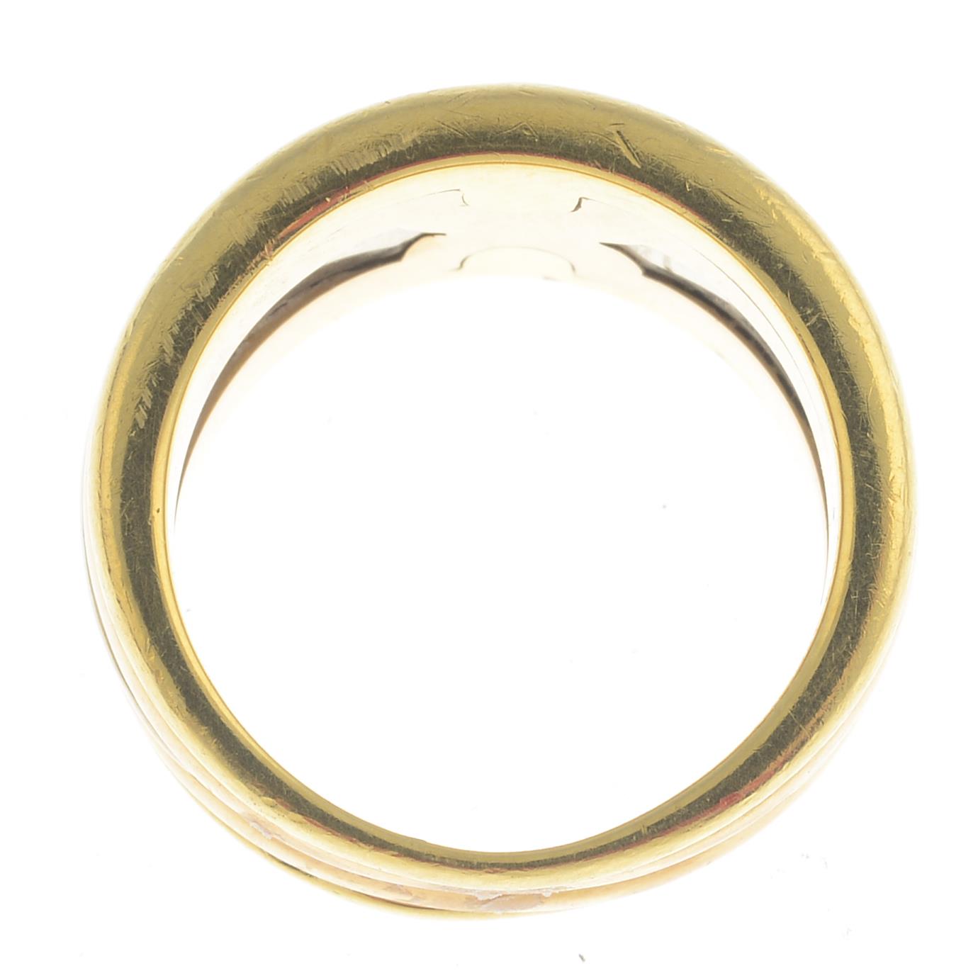 BULGARI - an 18ct gold band ring. - Image 3 of 3