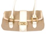 FENDI - a canvas Zucca handbag.