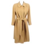 BURBERRY - a wool and camelhair knee-length coat.