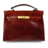 MULBERRY - a vintage Kelly-style handbag.