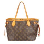 LOUIS VUITTON - a Monogram Neverfull PM handbag.