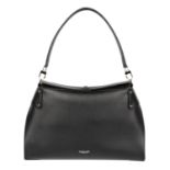 MICHAEL KORS - a black leather handbag.