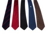 BALENCIAGA - five ties.