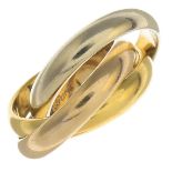 CARTIER - an 18ct gold 'Trinity' ring.