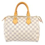 LOUIS VUITTON - a Damier Azur Speedy 25 handbag.