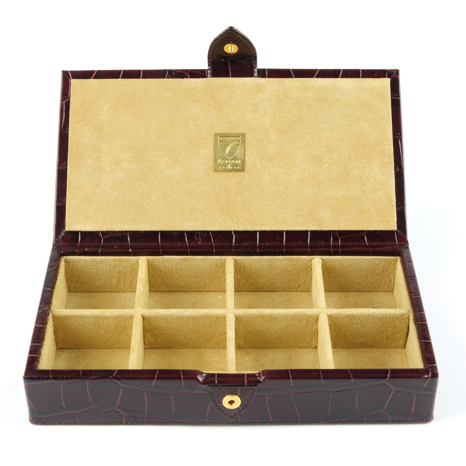 ASPINAL OF LONDON - a men's cufflink travel box. - Bild 2 aus 2