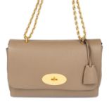 MULBERRY - a taupe leather Lily handbag.