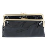 ANYA HINDMARCH - a patent leather dual purse.