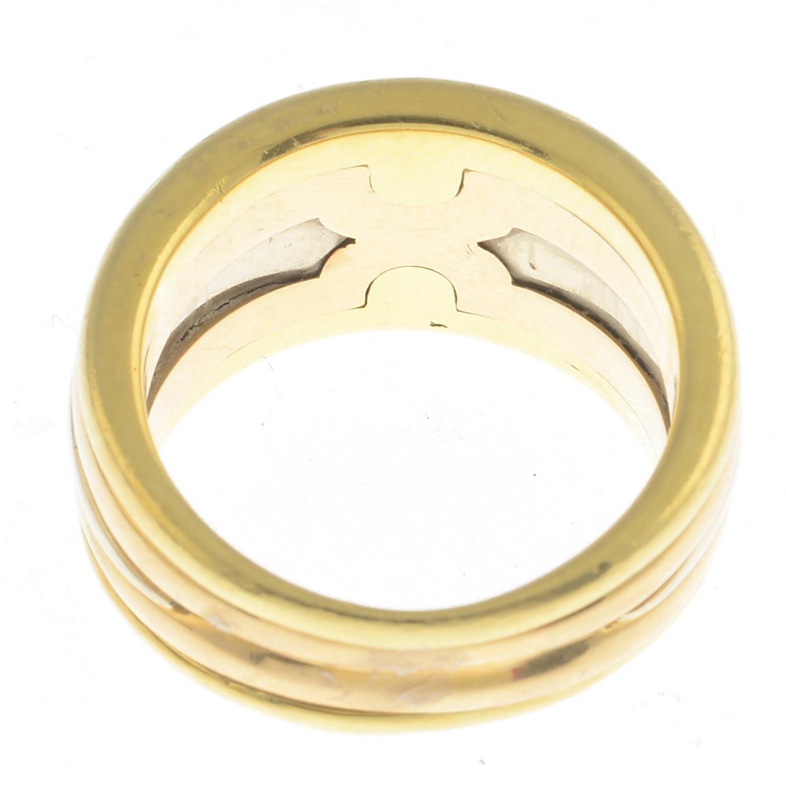 BULGARI - an 18ct gold band ring. - Image 2 of 3