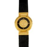 GIANNI VERSACE - a gold plated Medusa wrist watch.