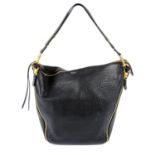 MULBERRY - black leather Camden handbag.