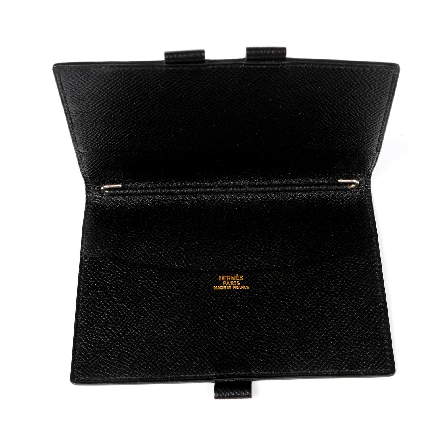 HERMÈS - a small black leather Vision agenda cover. - Image 3 of 3