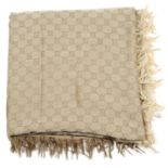 GUCCI - a silk and cotton mix shawl.