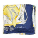 CÉLINE - a silk scarf.