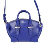 ALEXANDER MCQUEEN - a blue Mini Legend crossbody handbag.