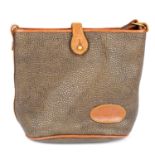 MULBERRY - a vintage Mini Branston Scotchgrain bucket handbag.