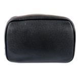 LOUIS VUITTON - a black Taiga leather toiletry pouch.