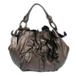 PRADA - a Nappa Ruffle hobo handbag.