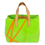 LOUIS VUITTON - a green Vernis Robert Wilson Reade PM handbag.