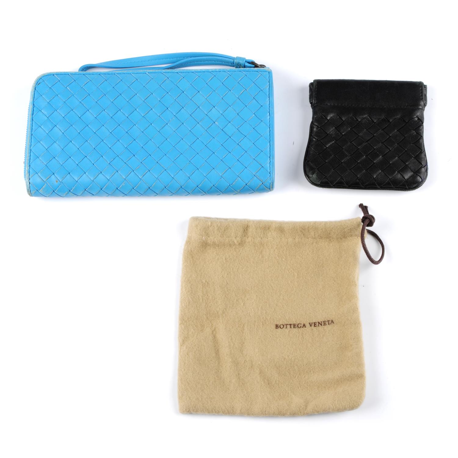 BOTTEGA VENETA - an Intrecciato wallet and coin pouch. - Image 2 of 2