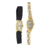 Two lady's early 20th century gold watches,