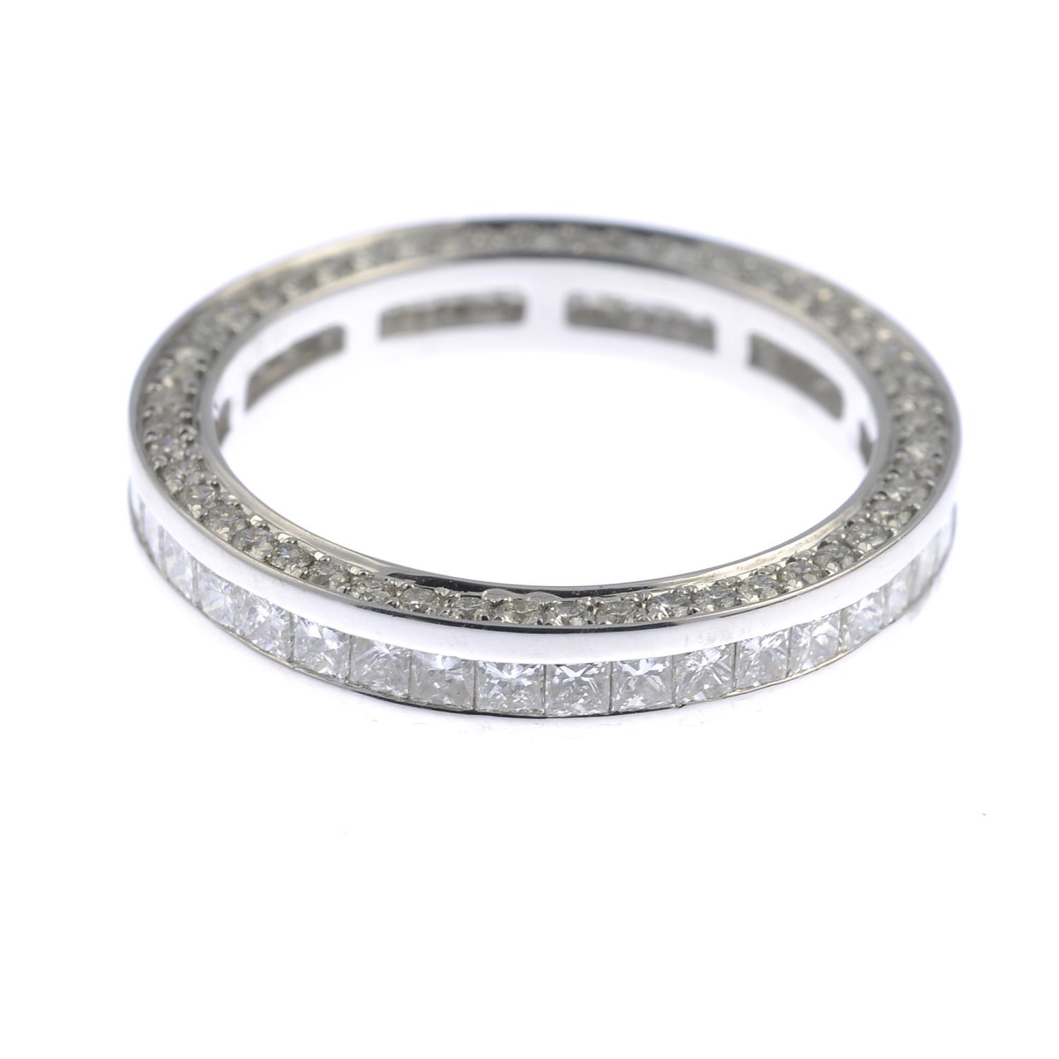 A vari-cut diamond full eternity ring. - Image 3 of 3