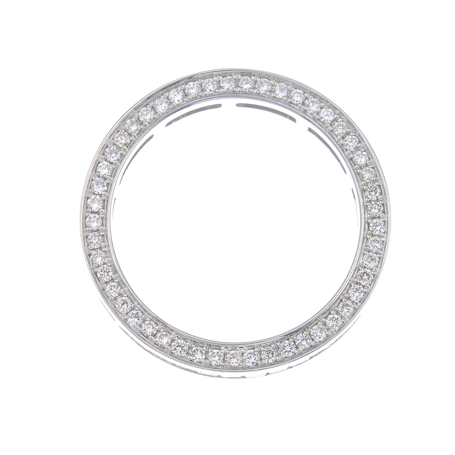 A vari-cut diamond full eternity ring. - Image 2 of 3