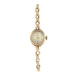 A lady's mid 20th century 9ct gold wrist watch,