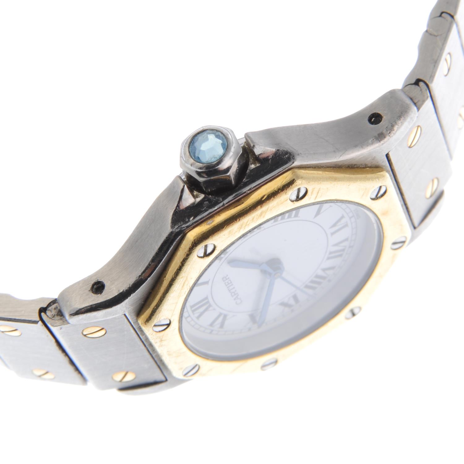 CARTIER - a Santos Ronde bracelet watch. - Image 3 of 4