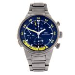 IWC - a gentleman's Aquatimer Split Minute chronograph bracelet watch.