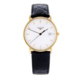 LONGINES - a gentleman's Presence wrist watch.